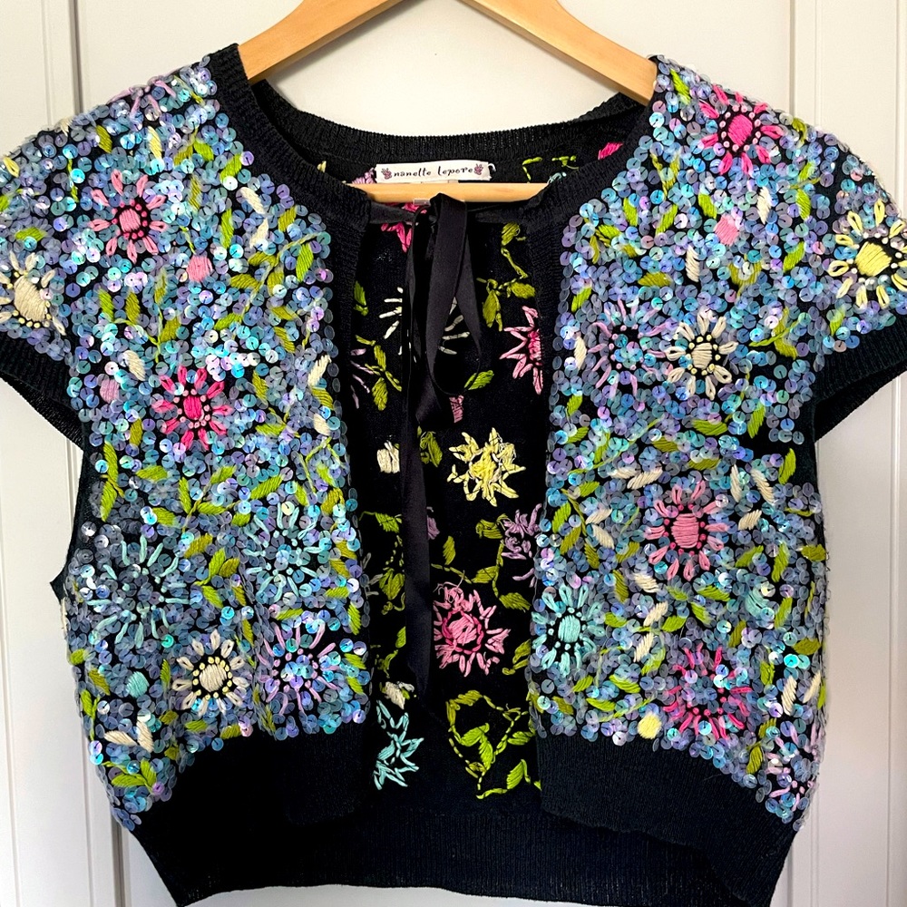 Nanette Lepore Designer Sequined Bolero